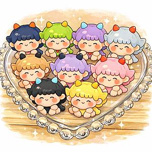 ** เปิดในไลฟ์ ** มีตำหนิ 2 สี ลิลินางฟ้า ซาตาล สุดน่ารัก มีอยู่10แบบงามๆเลยงับ