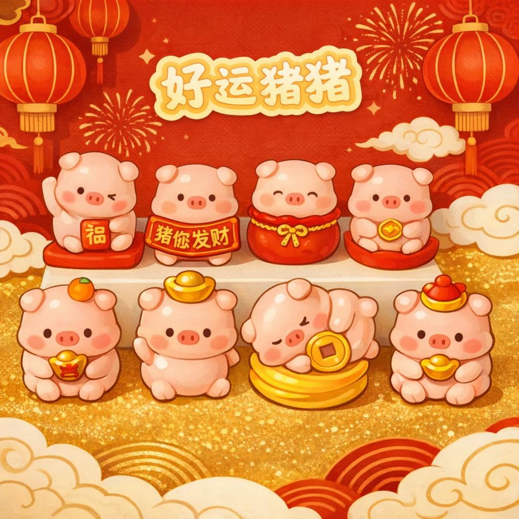 ** เปิดในไลฟ์ ** หมูน้อยนำโชค เรียกทรัพย์ เรียกทอง อ้วนพีเหมือนหมู - Image 1