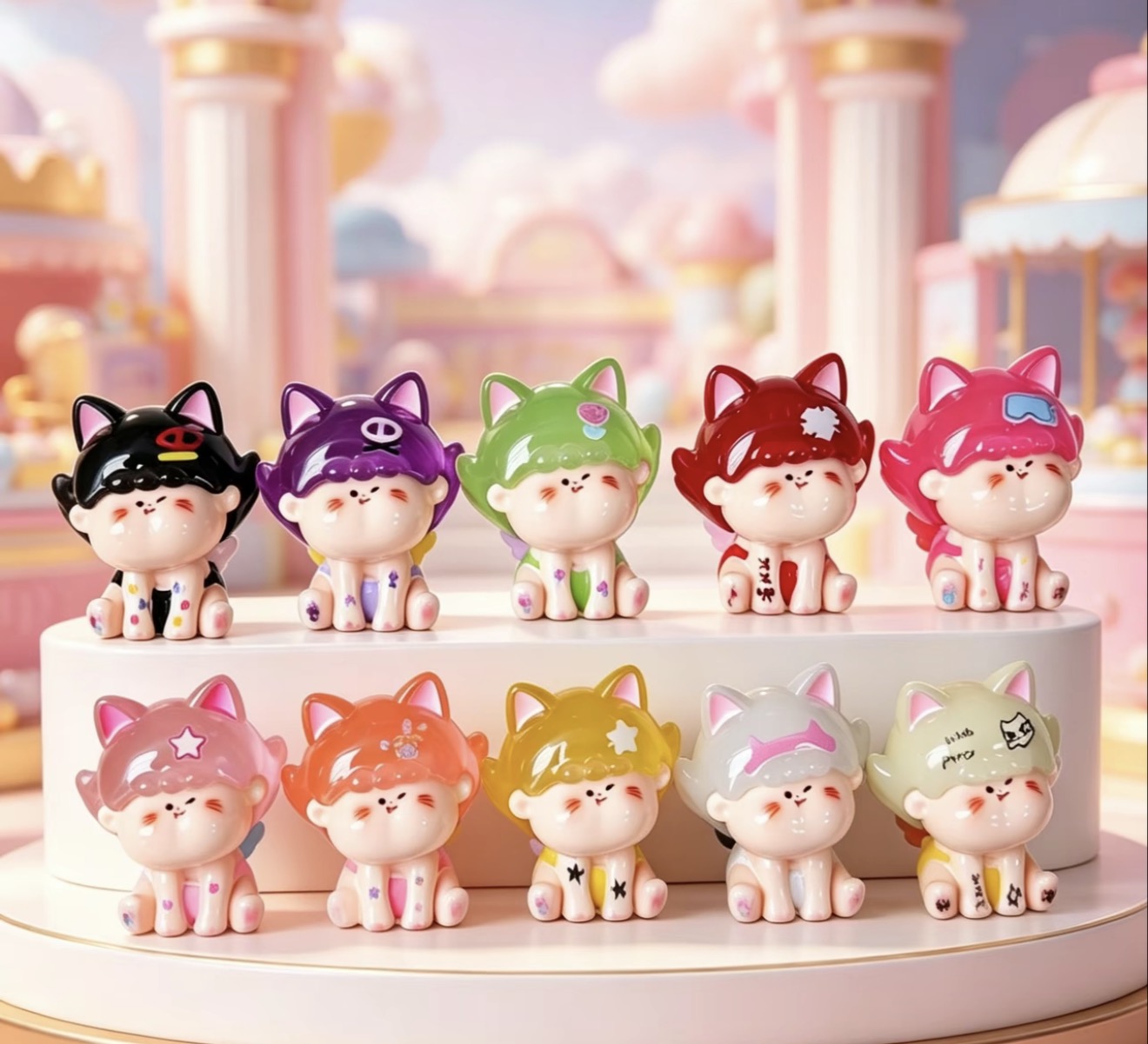 ลิลิแงว 10 สี เรืองแสงวิบวับสุดเท่ (หัวเหลืองปีกมีตำหนิ) - Image 1